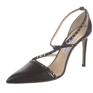 Jimmy Choo Black Studded Heels